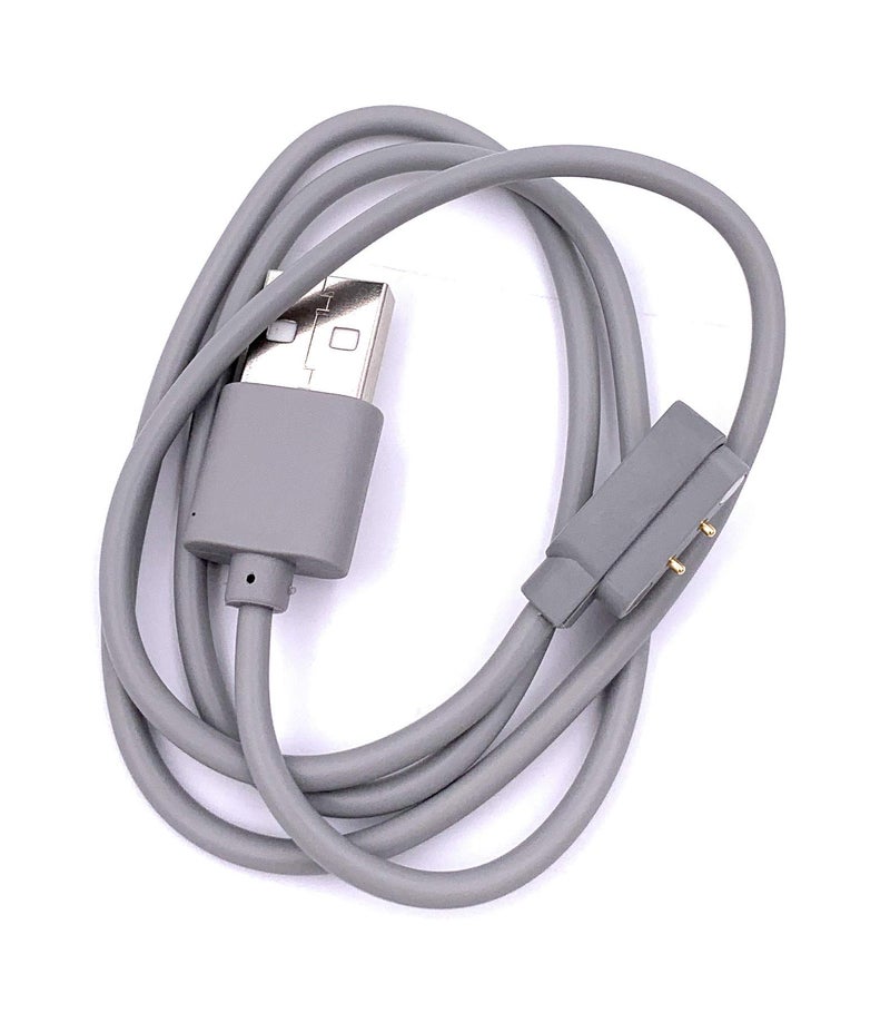 Xcivi Replacement Magnetic Induction USB Charging Cable for Portable Blender Mini Personal Smoothie Blender USB Fruit Juicer Mixer and Fruit and Vegetable Wash Machine, 2FT (Grey) - Image 2